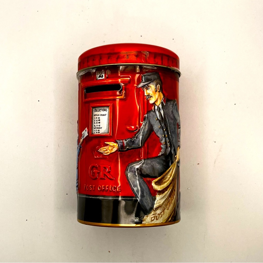 CHURCHILLS MAIL BOX / COIN BANK TIN